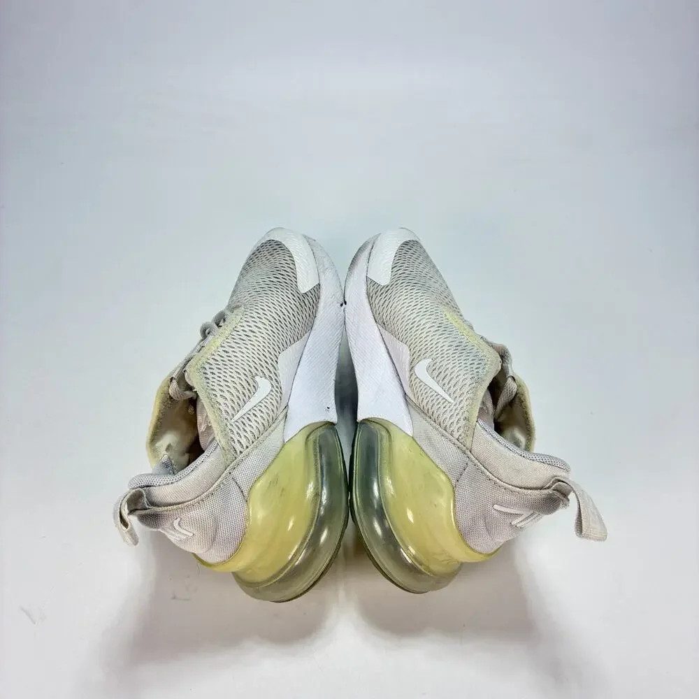 Nike Air Max 270 White Casual Lace Up Sneakers Shoes AO2372-103 Youth Size 2.5Y